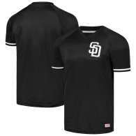 Men's San Diego Padres Stitches Black Raglan V-Neck Jersey