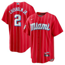 Men's Miami Marlins Jazz Chisholm Jr Nike Red City Connect Replica Player Jersey Men's Miami Marlins Jazz Chisholm Jr Nike Red City Connect Replica Player Jersey