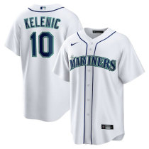 Men's Seattle Mariners Jarred Kelenic Nike White Home Replica Jersey Men's Seattle Mariners Jarred Kelenic Nike White Home Replica Jersey