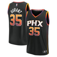 Men's Phoenix Suns Kevin Durant Fanatics Branded Black 2022-23 Fast Break Replica Jersey - Statement Edition