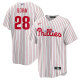 Men's Philadelphia Phillies Alec Bohm Nike White Replica Player Jersey