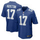 Men's New York Giants Dennis Houston Nike Royal Team Game Jersey