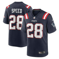 Men's New England Patriots Ameer Speed Nike Navy Team Game Jersey Men's New England Patriots Ameer Speed Nike Navy Team Game Jersey