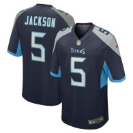 Men's Tennessee Titans Kearis Jackson Nike Navy Team Game Jersey
