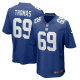 Men's New York Giants Jaylon Thomas Nike Royal Team Game Jersey