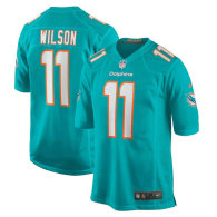 Men's Miami Dolphins Cedrick Wilson Jr Nike Aqua Team Game Jersey