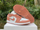 Authentic Air Jordan 1 Low White/Sky J Orange