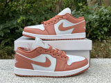 Authentic Air Jordan 1 Low White/Sky J Orange