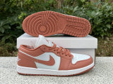 Authentic Air Jordan 1 Low White/Sky J Orange