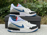Authentic Air Jordan Legacy 312 Low Blue/White/Black