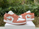 Authentic Air Jordan 1 Low White/Sky J Orange