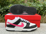 Authentic Nike Dunk Low White/Pink/Black