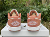 Authentic Air Jordan 1 Low White/Sky J Orange