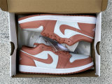 Authentic Air Jordan 1 Low White/Sky J Orange