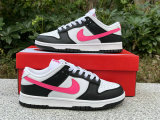 Authentic Nike Dunk Low White/Pink/Black