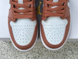 Authentic Air Jordan 1 Low White/Sky J Orange