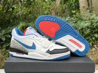Authentic Air Jordan Legacy 312 Low Blue/White/Black