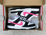 Authentic Nike Dunk Low White/Pink/Black