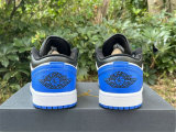 Authentic Air Jordan 1 Low White/Royal Blue