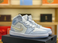 Authentic Air Jordan 1 Mid “Glitter Swoosh”