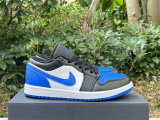 Authentic Air Jordan 1 Low White/Royal Blue