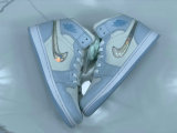 Authentic Air Jordan 1 Mid “Glitter Swoosh”