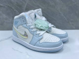Authentic Air Jordan 1 Mid “Glitter Swoosh”