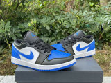 Authentic Air Jordan 1 Low White/Royal Blue