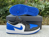 Authentic Air Jordan 1 Low White/Royal Blue
