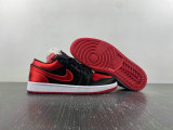 Authentic Air Jordan 1 Low Black/Red