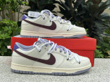 Authentic Nike Dunk Low Indigo Haze/Coral Chalk-Sail
