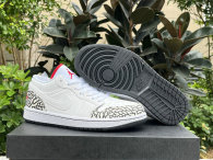 Authentic Air Jordan 1 Low GS White/Varsity Red