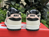 Authentic Nike Dunk Low Beige White/Pink/Black