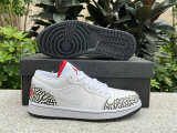 Authentic Air Jordan 1 Low White/Varsity Red