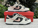 Authentic Nike Dunk Low Beige White/Pink/Black