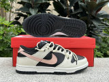 Authentic Nike Dunk Low Beige White/Pink/Black