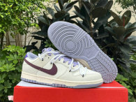Authentic Nike Dunk Low Indigo Haze/Coral Chalk-Sail