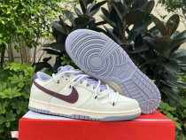 Authentic Nike Dunk Low Indigo Haze/Coral Chalk-Sail
