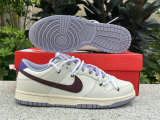 Authentic Nike Dunk Low Indigo Haze/Coral Chalk-Sail
