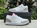 Authentic Air Jordan 1 Low White/Varsity Red