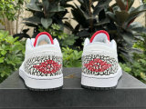 Authentic Air Jordan 1 Low White/Varsity Red