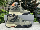 Authentic UNDEFEATED x Air Jordan 4 Olive