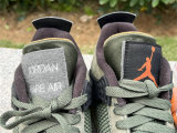 Authentic UNDEFEATED x Air Jordan 4 Olive