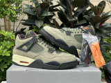 Authentic UNDEFEATED x Air Jordan 4 Olive