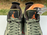 Authentic UNDEFEATED x Air Jordan 4 Olive
