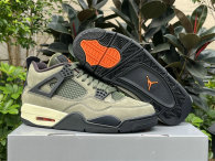 Authentic UNDEFEATED x Air Jordan 4 Olive
