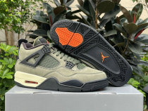 Authentic UNDEFEATED x Air Jordan 4 Olive