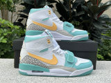 Authentic Jordan Legacy 312 White/Light Green/Yellow