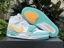 Authentic Jordan Legacy 312 White/Light Green/Yellow Authentic Jordan Legacy 312 White/Light Green/Yellow