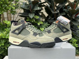 Authentic UNDEFEATED x Air Jordan 4 Olive